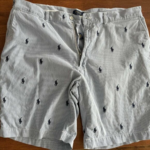 Ralph Lauren Embroidered Cotton Shorts - Size: 38 - Picture 1 of 5